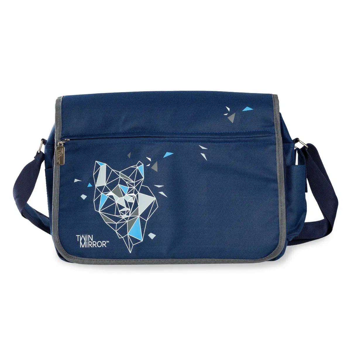 1062424_TwinMirror_MessengerBag_FractalFox_front Twin Mirror Messenger Bag "Fractal Fox" Cover