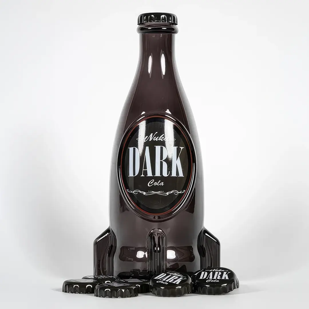 Fallout Nuka-Cola Dark Glass Bottle & Caps Image 2