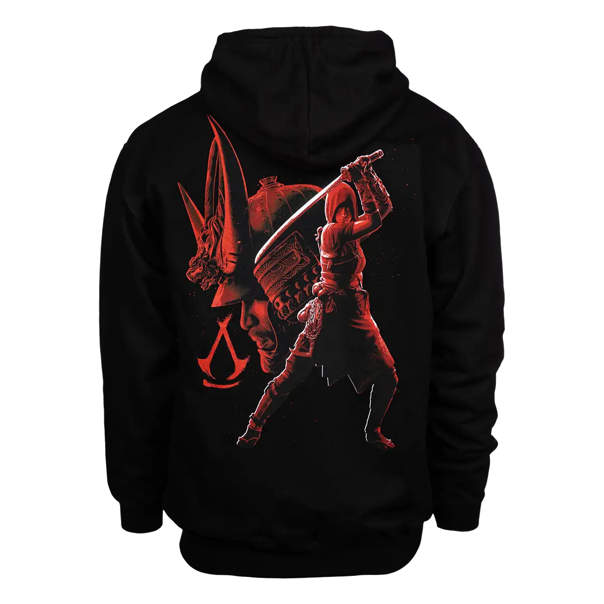 Assassin's Creed Shadows Zipper Hoodie “black/red” XXL Assassin's Creed Shadows Zipper Hoodie “black/red” XXL