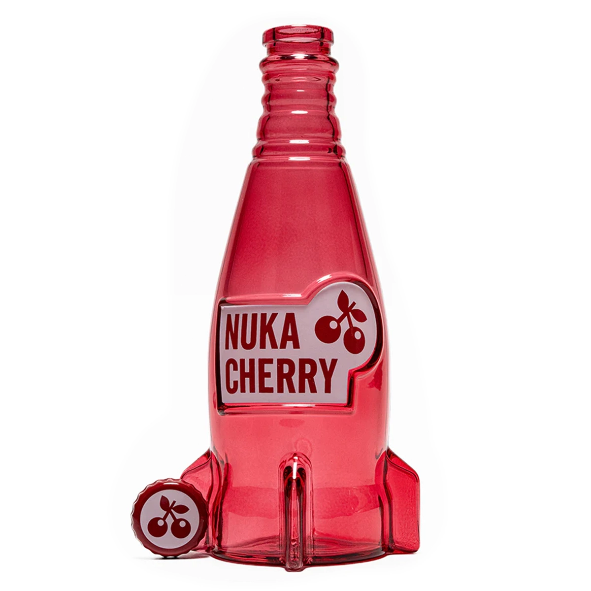 Fallout "Nuka Cola Cherry" Glass Bottle and Caps Fallout "Nuka Cola Cherry" Glass Bottle and Caps