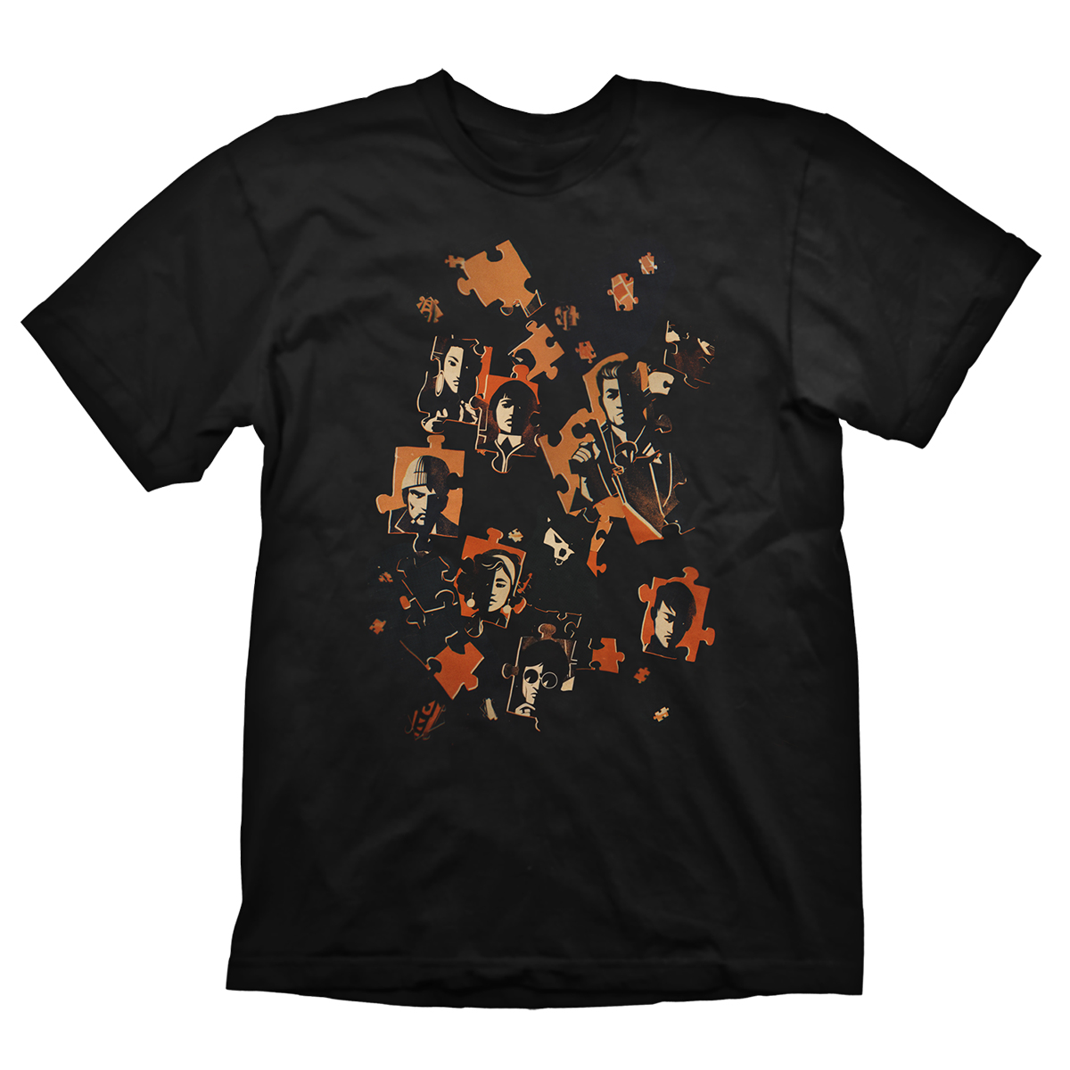 Deathloop T-Shirt "Puzzle" black Cover Clothing, T-Shirt, Person