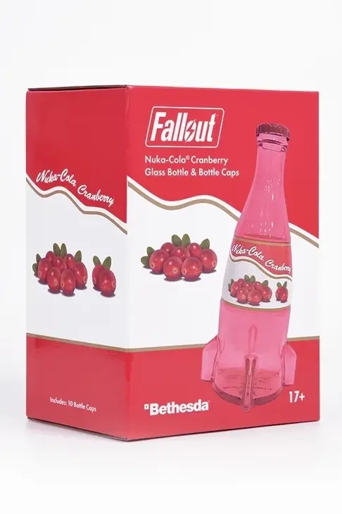 Fallout Nuka-Cola Cranberry Glasflasche und Kronkorken Image 5