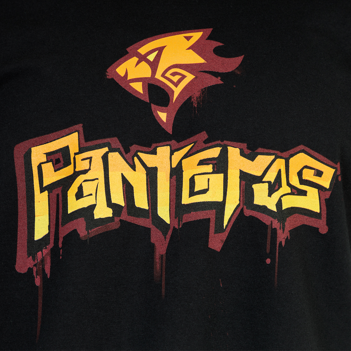 Saints Row T-Shirt Panteros Spray Black Clothing, T-Shirt, Logo
