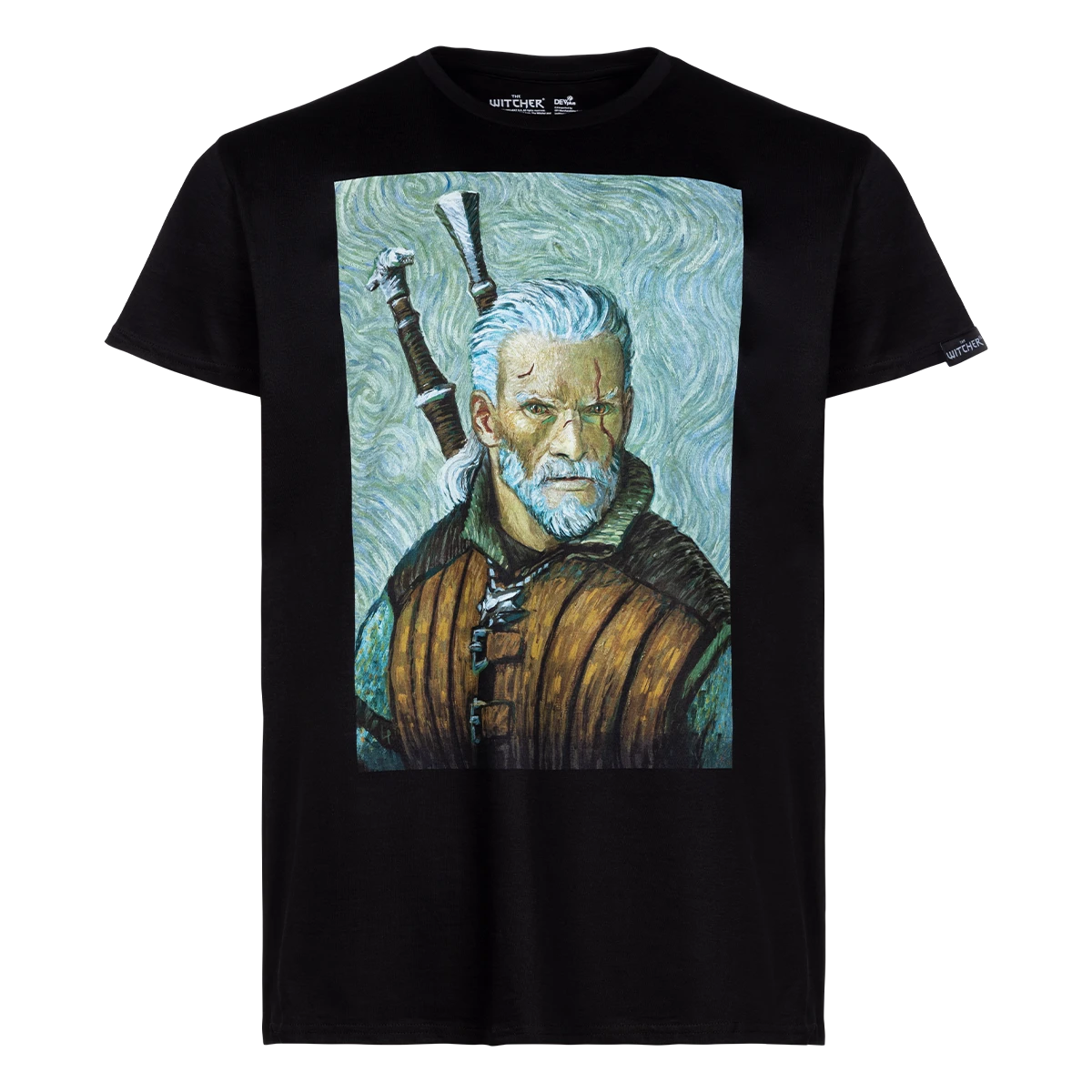 The Witcher T-Shirt "Geralt van Gogh Art, black" Cover The Witcher T-Shirt "Geralt van Gogh Art, black" Cover