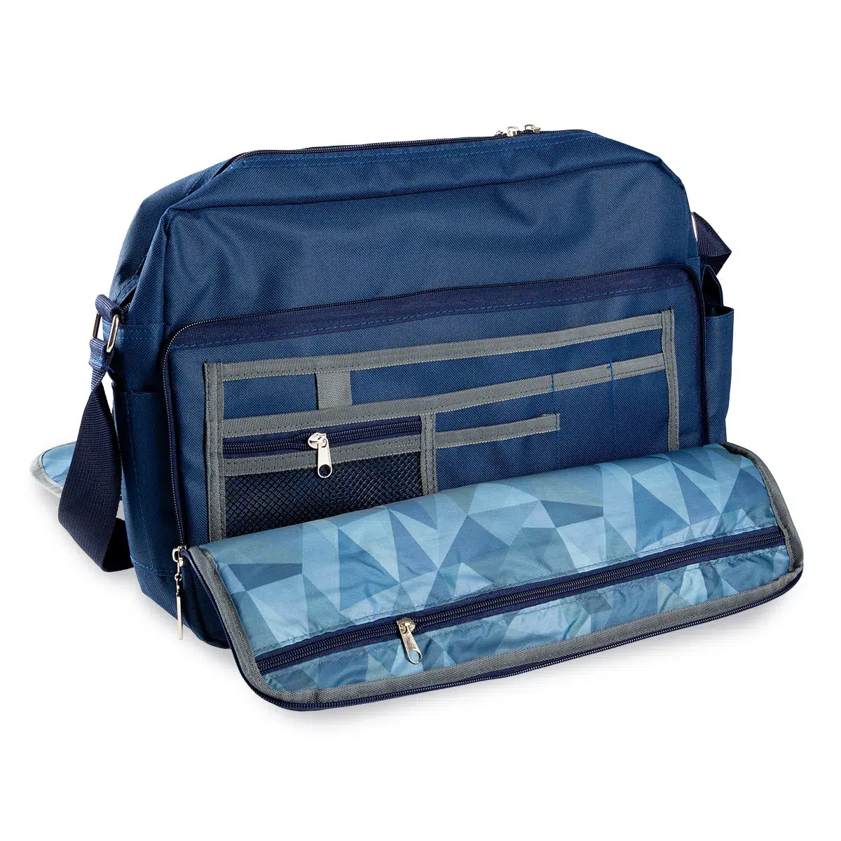 1062424_TwinMirror_MessengerBag_FractalFox_FrontPocket Twin Mirror Messenger Bag "Fractal Fox"