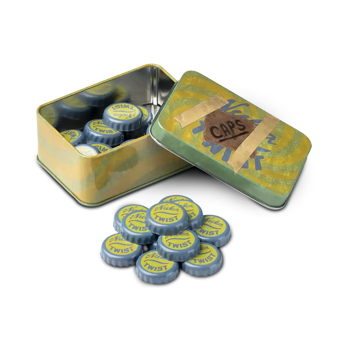 Fallout Bottle Cap Series "Nuka Twist" with Collection Tin