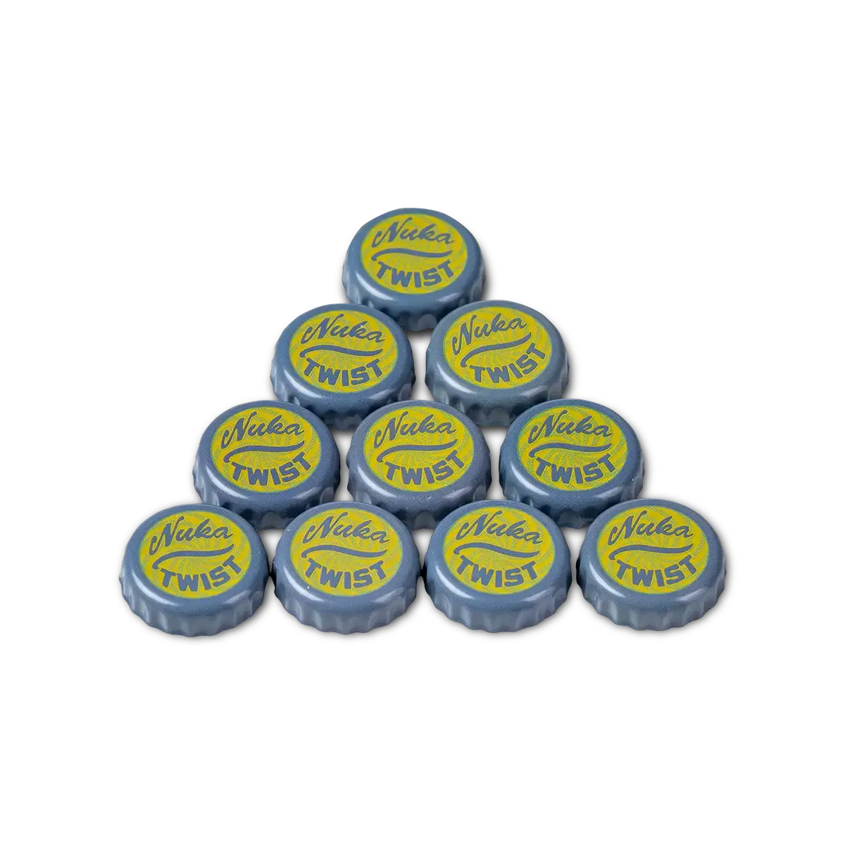 Fallout "Nuka Twist" Glass Bottle and Caps