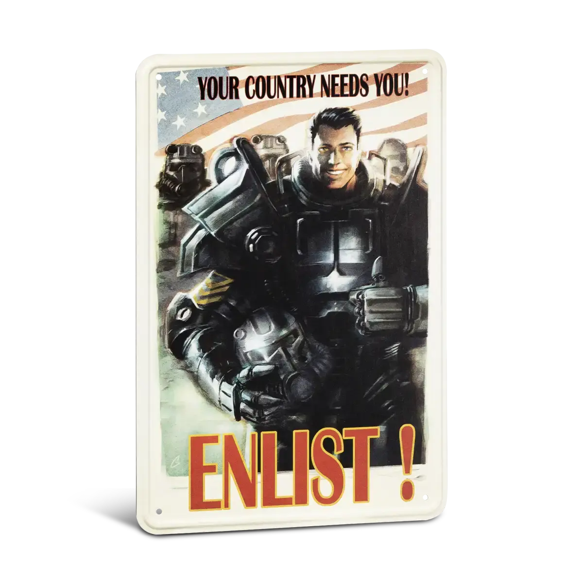 Fallout Metal Sign „ENLIST!“ Fallout Metal Sign „ENLIST!“