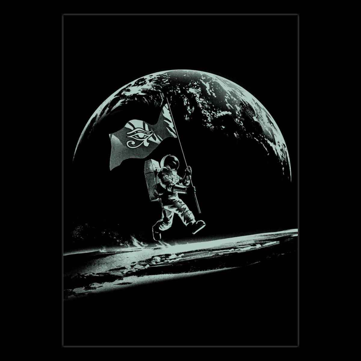Humankind Glow In The Dark Poster "Astronaut" Image 2