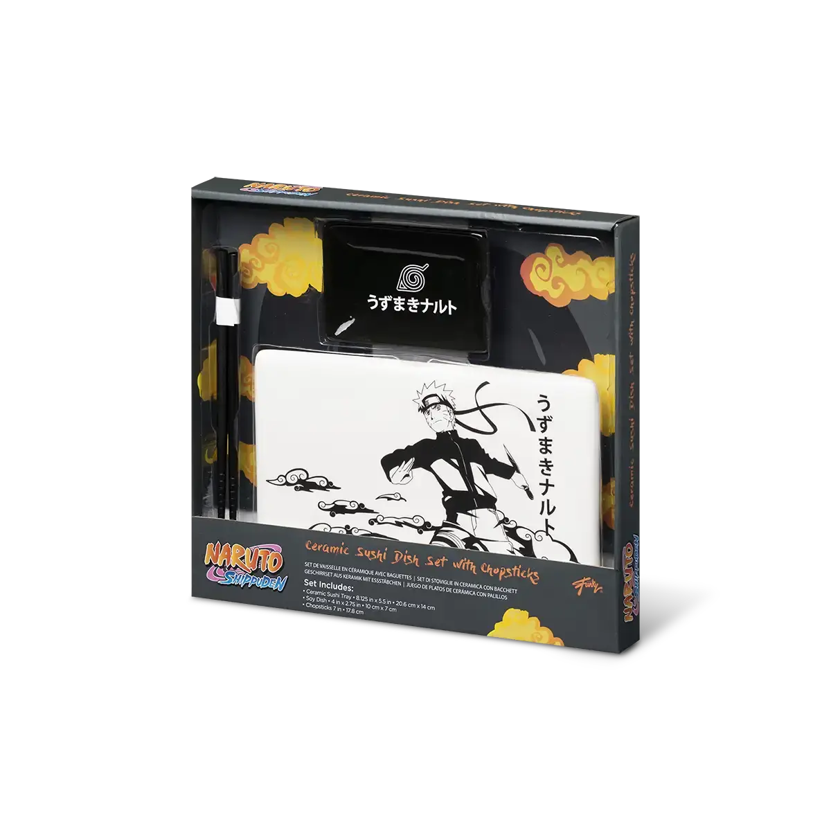 Naruto Shippuden Sushi Set schwarz/weiß Naruto Shippuden Sushi Set schwarz/weiß