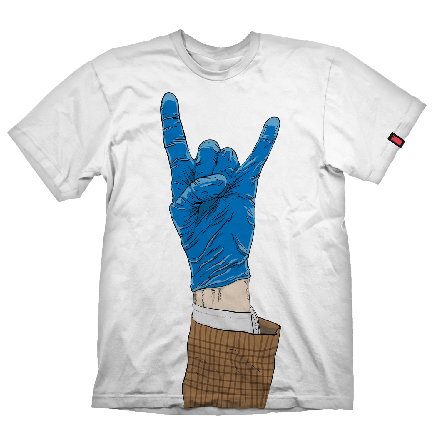 Payday 2 T-Shirt "Devil Horns" White Cover Clothing, Glove, T-Shirt
