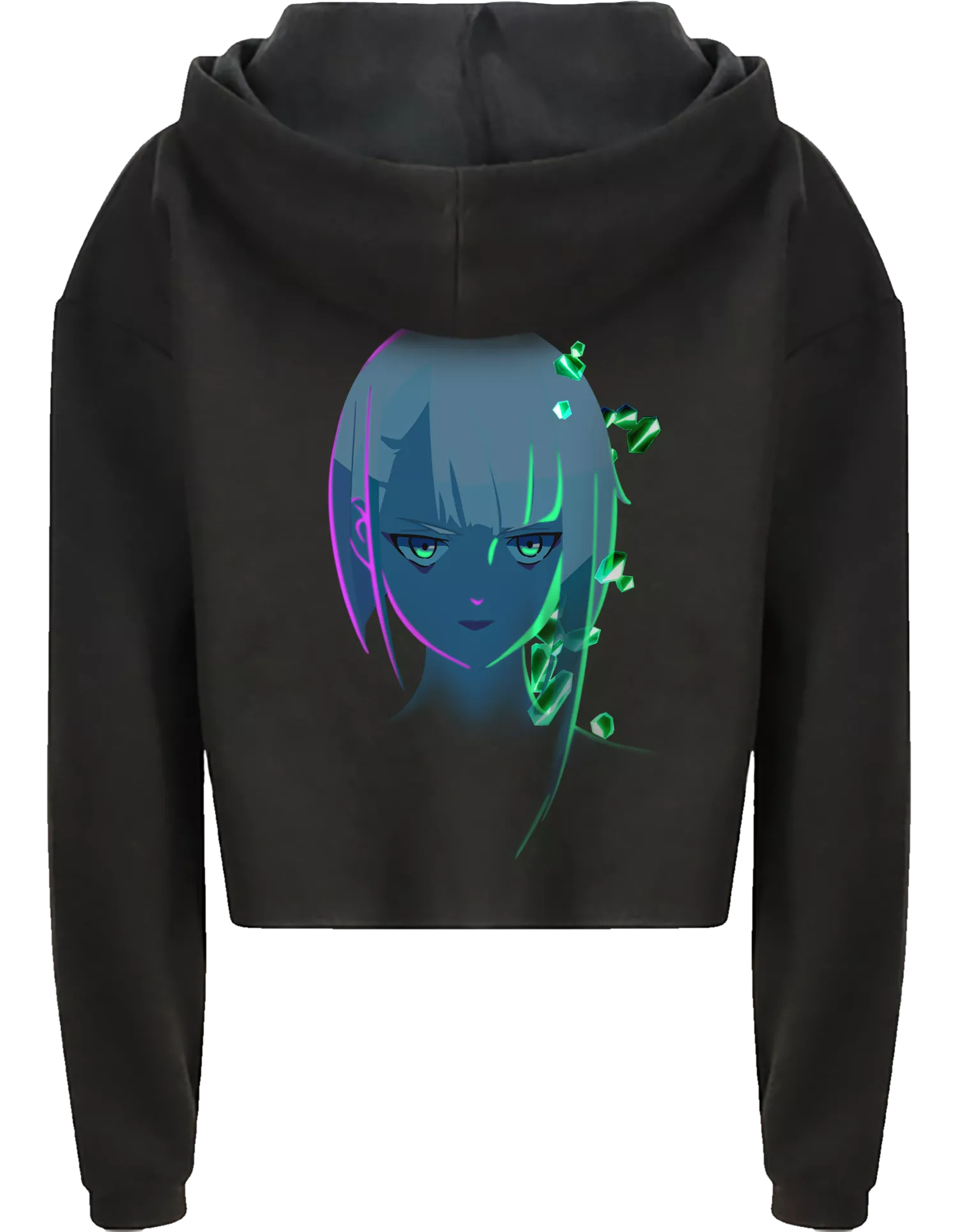 Edgerunners Neon Lucy Cropped Hoodie Image 2