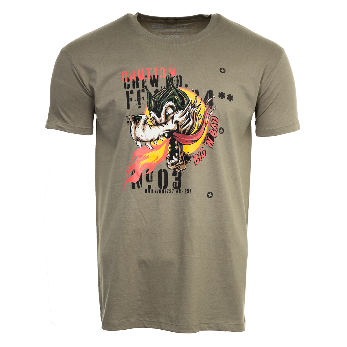 Call of Duty: Vanguard T-Shirt "Wolf" Khaki Call of Duty: Vanguard T-Shirt "Wolf" Khaki
