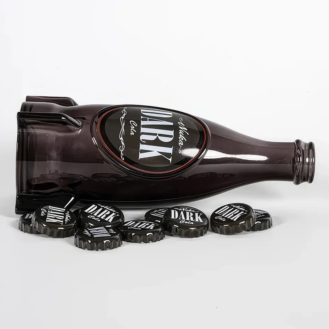 Fallout Nuka-Cola Dark Glass Bottle & Caps Image 4