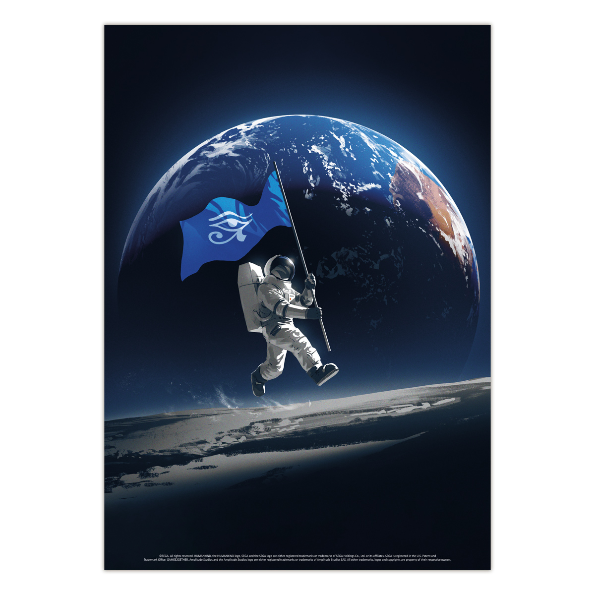 Humankind Glow In The Dark Poster "Astronaut"