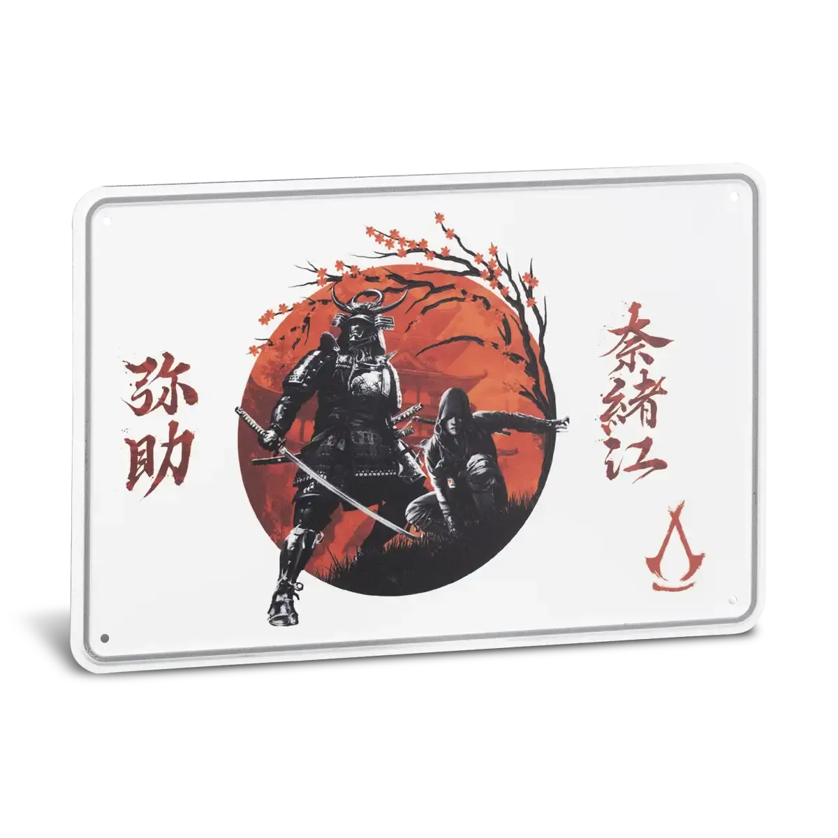 Assassin's Creed Shadows Metal Sign “Blossoms” Cover Assassin's Creed Shadows Metal Sign “Blossoms” Cover