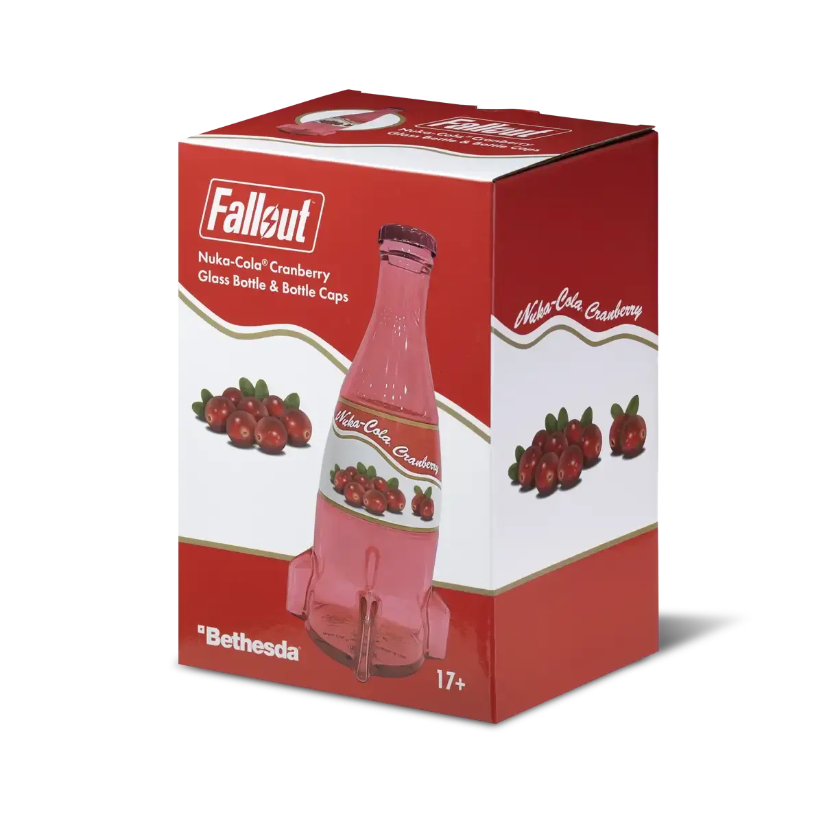 Fallout Nuka-Cola Cranberry Glass Bottle & Caps Fallout Nuka-Cola Cranberry Glass Bottle & Caps