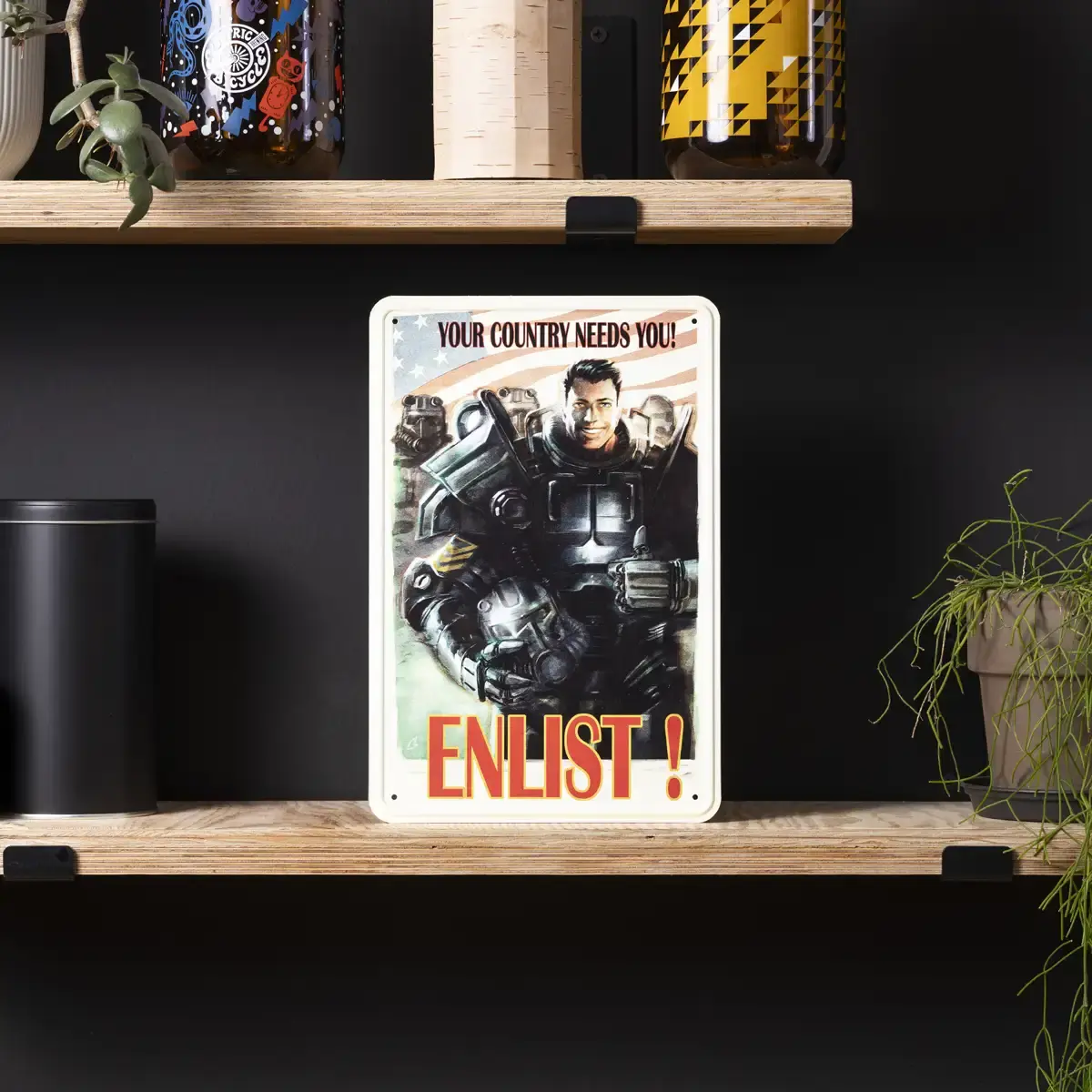 Fallout Metal Sign „ENLIST!“ Fallout Metal Sign „ENLIST!“